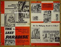 U364 LAST PARADISE movie pressbook '58 sexy tropical woman!
