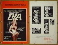 U376 LILA movie pressbook '68 sexploitation horror!