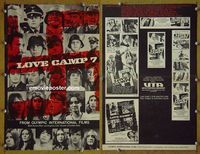 U393 LOVE CAMP 7 movie pressbook '69 3rd Reich Nazi!