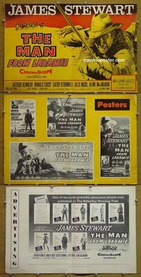 U424 MAN FROM LARAMIE movie pressbook '55 James Stewart
