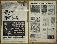 U431 MAN IN THE NET movie pressbook '59 Alan Ladd, Carolyn Jones