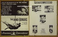 U463 MIND BENDERS movie pressbook '63 Dirk Bogarde, Mary Ure, AIP!