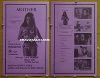 U479 MOTHER  movie pressbook '70 sexy Julie Newmar!