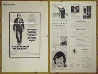 U483 MR MAJESTYK movie pressbook '74 Charles Bronson