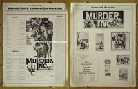 U485 MURDER INC movie pressbook '60 Whitman, Britt, Falk