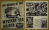 U497 MYSTERY SEA RAIDER movie pressbook '40 Landis, Wilcoxon