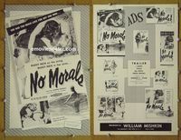 U512 NO MORALS movie pressbook '55