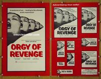U528 ORGY OF REVENGE movie pressbook c60s X-rated