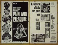 U534 PAIN & PLEASURE movie pressbook '87 adults only!