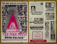 U561 PINK PUSSY movie pressbook '63 where sin lives!