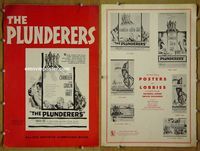 U564 PLUNDERERS  movie pressbook '60 Jeff Chandler, Saxon