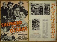 U636 SHEPHERD OF THE OZARKS movie pressbook '42 Leon Weaver