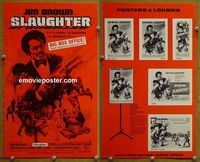 U656 SLAUGHTER  movie pressbook '72 Jim Brown classic!