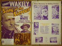 U662 SONG OF THE SIERRAS movie pressbook '46 Jimmy Wakely
