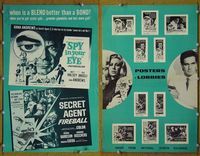U674 SPY IN YOUR EYE/SECRET AGENT FIREBALL movie pressbook '66