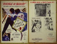 U690 STREET FIGHTER  movie pressbook '59 Vic Savage, Ann Atmar