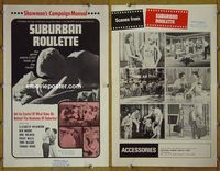 U695 SUBURBAN ROULETTE movie pressbook '67 Herschell Lewis