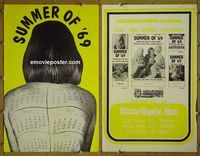 U697 SUMMER OF '69 movie pressbook '69 sex!