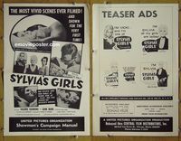 U711 SYLVIA'S GIRLS movie pressbook '65 Al Dempsey