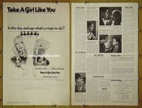 U713 TAKE A GIRL LIKE YOU movie pressbook '70 Hayley Mills, Reed