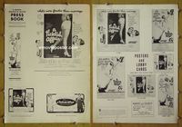 U748 TICKLISH AFFAIR movie pressbook '63 Shirley Jones, Gig Young