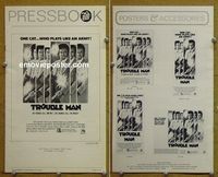 U789 TROUBLE MAN movie pressbook '72 Robert Hooks, one man army!
