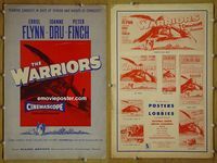 U817 WARRIORS  movie pressbook '55 Errol Flynn