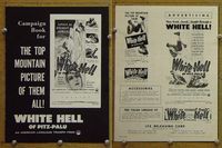 U826 WHITE HELL OF PITZ PALU  movie pressbook '54 Pulver, Albers