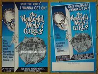 U839 WONDERFUL WORLD OF GIRLS movie pressbook '65 wild sex parties!