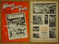 U842 WORLD WITHOUT END movie pressbook '56 Marlowe, Gates