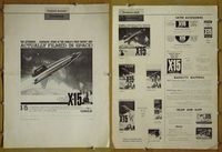 U845 X-15 movie pressbook '61 Charles Bronson, Mary Tyler Moore