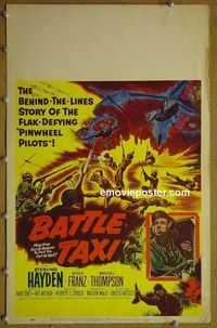T125 BATTLE TAXI window card movie poster '55 Sterling Hayden, Arthur Franz