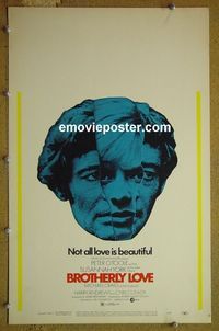 T140 BROTHERLY LOVE  window card movie poster '70 York, O'Toole