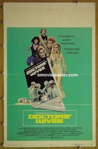T163 DOCTORS' WIVES window card movie poster '71 Dyan Cannon, Richard Crenna