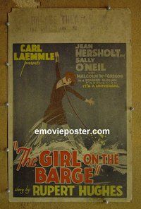 T181 GIRL ON THE BARGE window card movie poster '29 Sally O'Neil