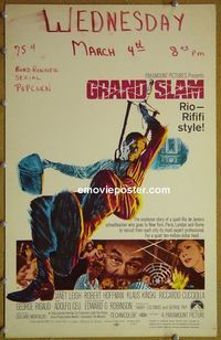 T187 GRAND SLAM  window card movie poster '68 Janet Leigh, Hoffman