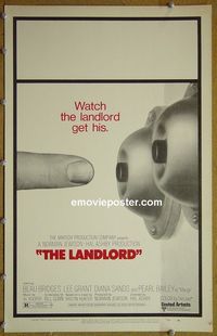 T222 LANDLORD window card movie poster '70 Beau Bridges, Lee Grant