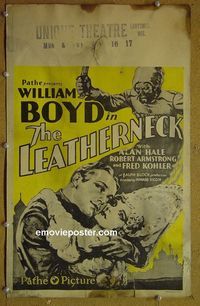 T224 LEATHERNECK window card movie poster '29 William Boyd, Alan Hale Sr