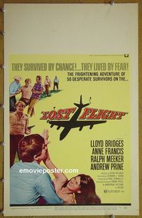 T234 LOST FLIGHT window card movie poster '70 Bridges, Francis