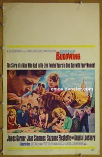 T252 MR BUDDWING window card movie poster '66 James Garner, Simmons