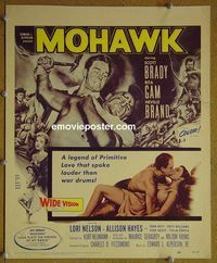 T249 MOHAWK window card movie poster '56 sexy Indians, Rita Gam