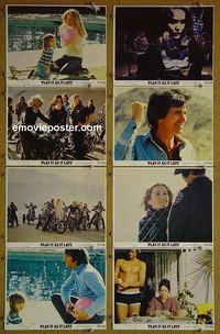 V632 PLAY IT AS IT LAYS 8 color 8x10 mini lobby cards '72 Weld
