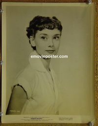 W052 AUDREY HEPBURN portrait vintage 8x10 still #1 1953