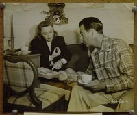 V217 CRY WOLF vintage 8x10 still #2 '47 candid of Stanwyck & hubby!