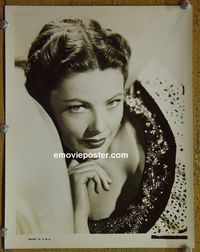 W296 GENE TIERNEY portrait vintage 8x10 still #1 1940s
