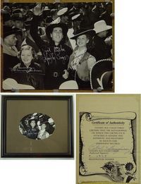 V001 HUMPHREY BOGART/ANN SHERIDAN/METHOT signed vintage 8x10 still