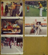 V077 BAD NEWS BEARS GO TO JAPAN 5 color 8x10 mini lobby cards '78
