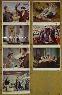 V889 WHERE THE SPIES ARE 7 color 8x10 mini lobby cards '66 Niven