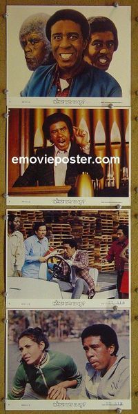 V891 WHICH WAY IS UP 4 color 8x10 mini lobby cards '77 Pryor