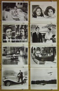 V557 MOONRAKER 8 vintage 8x10 stills '79 Roger Moore as James Bond!